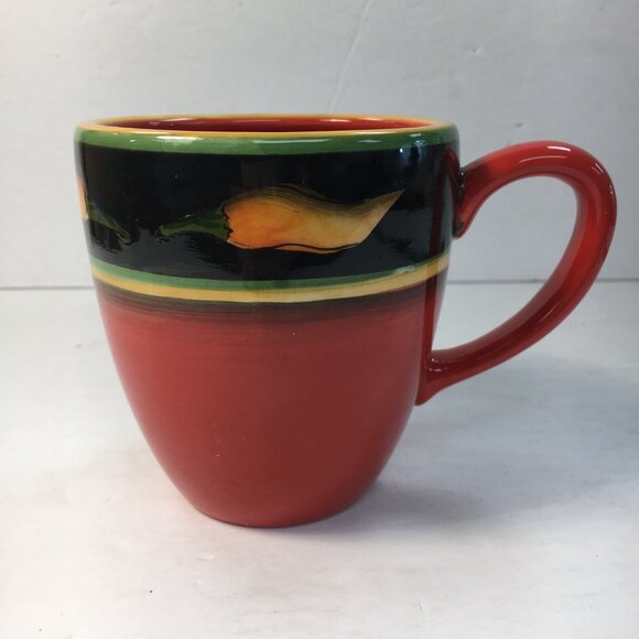 Clay Art Santa Fe Jalapeno Mug Red Chilli Coffee Cup - Picture 2 of 7